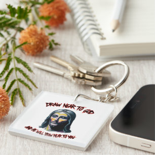 Divine Invitation: Draw Near to God Keychain
