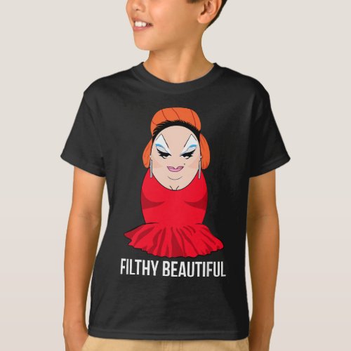 Divine is Filthy Beautiful Drag Queen T_Shirt