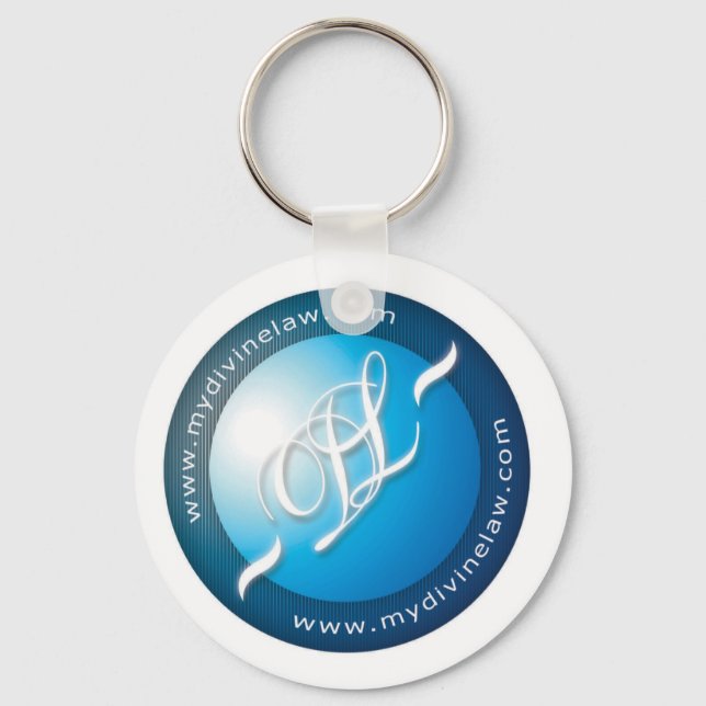 Divine Law Blue Tag Key Chain (Front)