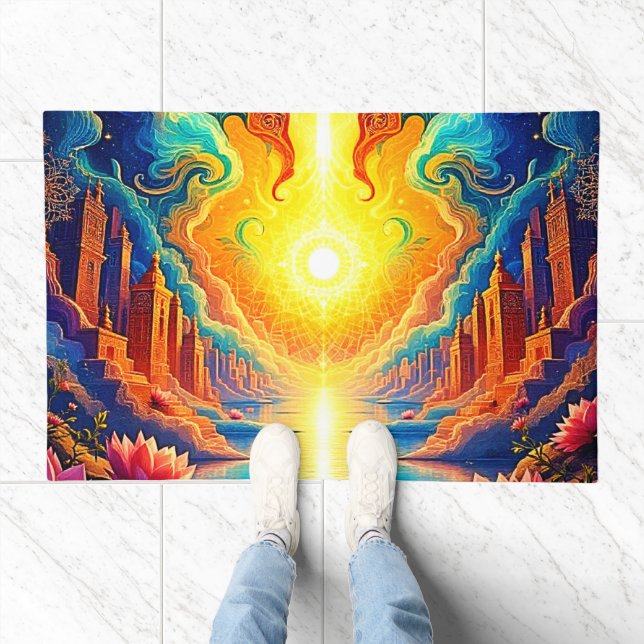 Divine Light City Awakening Doormat (Indoor)