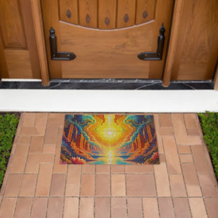Divine Light City Awakening Fiber Doormat