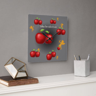 Divine Love Square Wall Clock