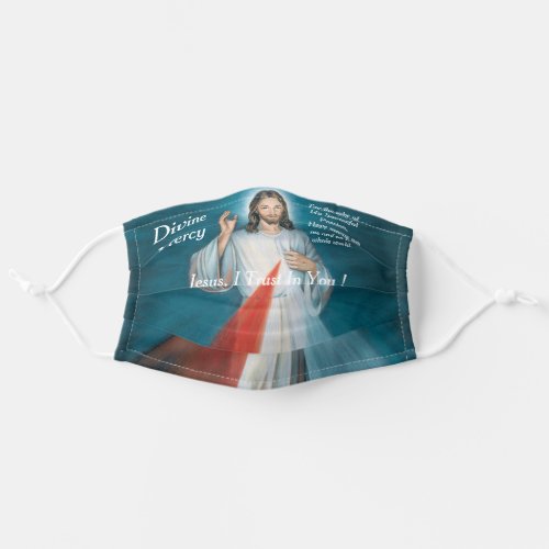 divine mercy adult cloth face mask