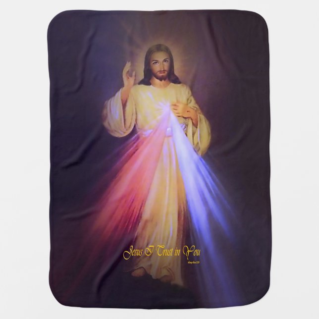 Divine Mercy Baby Blanket (Front)