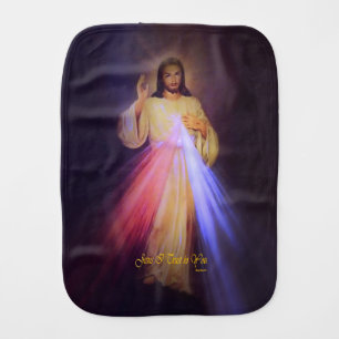 Divine Mercy Baby Burp Cloth