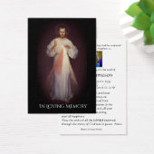 Divine Mercy Catholic Funeral Memorial Holy Card - (Desk)