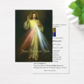 Divine Mercy Catholic Funeral Memorial Holy Card - (Desk)