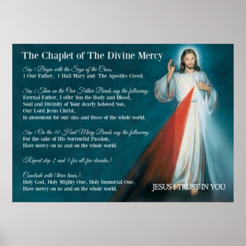 Divine Mercy Chaplet Poster