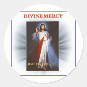 Divine Mercy Classic Round Sticker