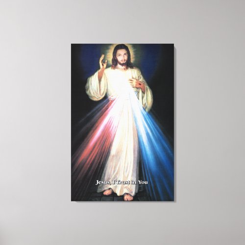 Divine Mercy Devotional Image Canvas Print