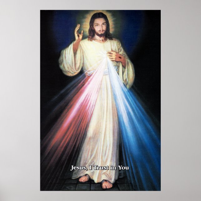 Divine Mercy Devotional Image. Poster (Front)