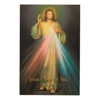 DIVINE MERCY DEVOTIONAL IMAGE WOOD WALL ART