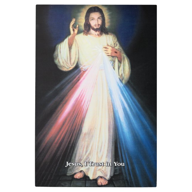 Divine Mercy Devotional Metal Image Print (Front)