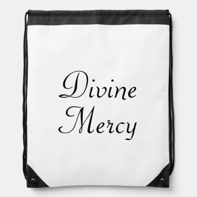 Divine Mercy Drawstring Bag (Front)