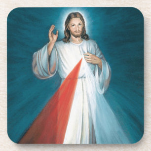 divine mercy drink coaster
