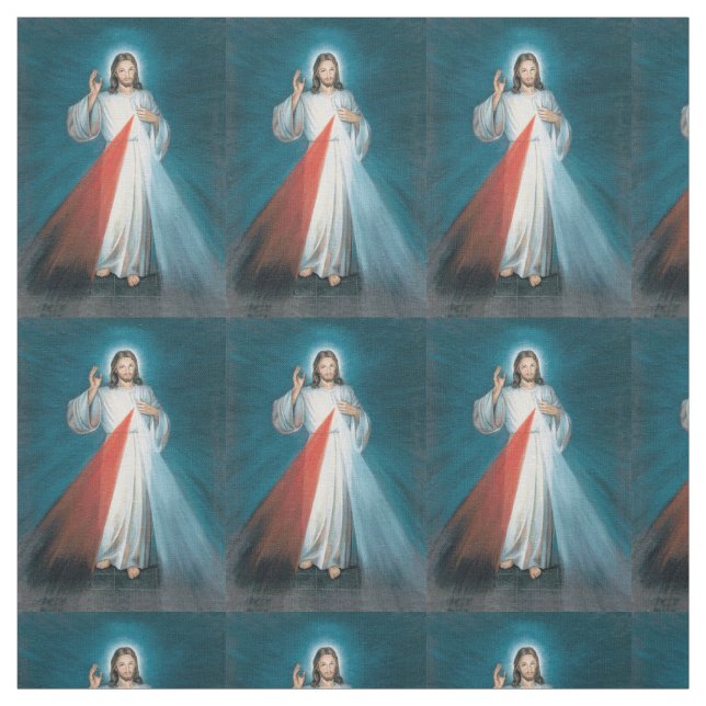 divine mercy fabric (Swatch)