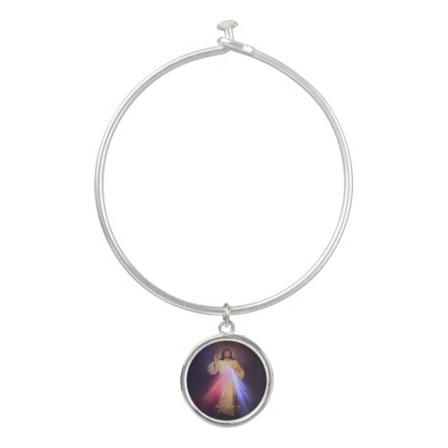 Divine Mercy Gold Bangle Bracelet