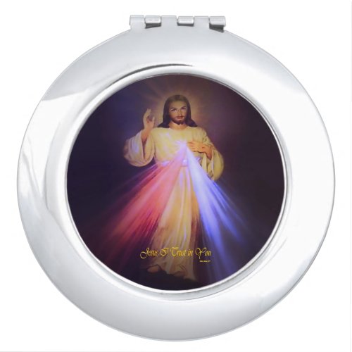 Divine Mercy Gold Compact Mirror