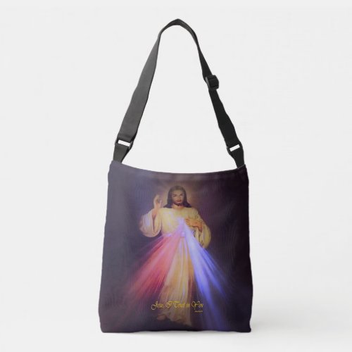 Divine Mercy Gold Crossbody Bag