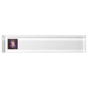Divine Mercy Gold Desk Name Plate