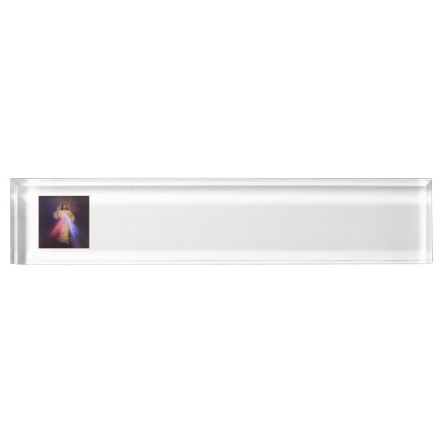 Divine Mercy Gold Desk Name Plate (Front)