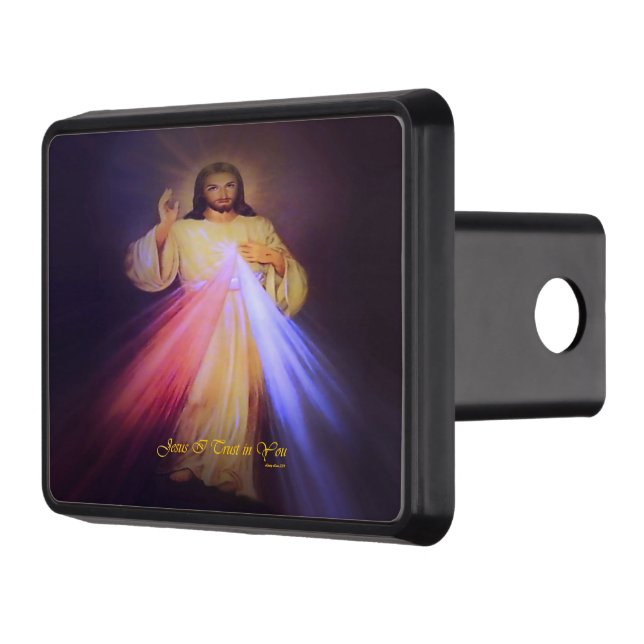 Divine Mercy Gold Hitch Cover (Left)