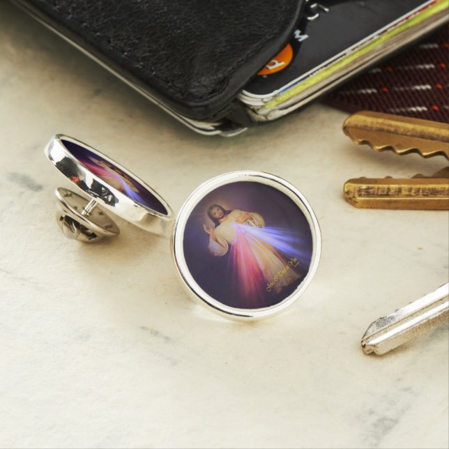 Divine Mercy Gold Lapel Pin (In Situ)