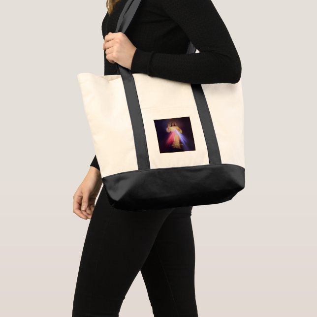 Divine Mercy Gold Tote Bag (Front (Product))