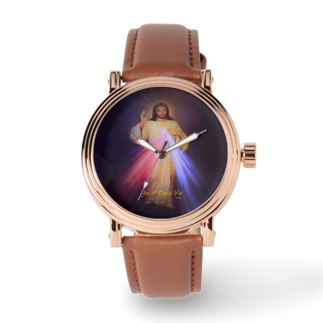 Divine Mercy Gold Watch (Front)