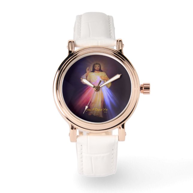 Divine Mercy Gold Watch (Front)