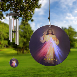 Divine Mercy Gold Wind Chime