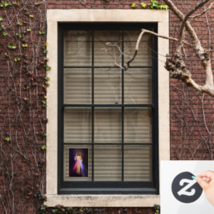 Divine Mercy Gold Window Cling