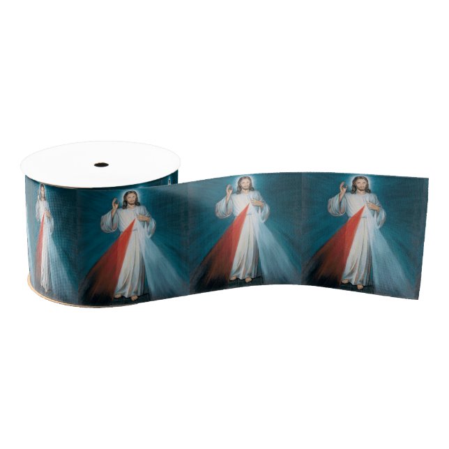 Divine Mercy Grosgrain Ribbon (Spool)