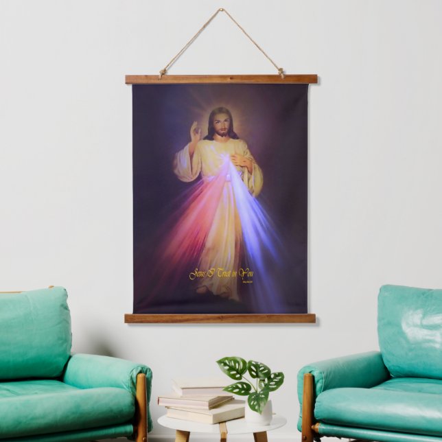 Divine Mercy Hanging Tapestry (Living Room)
