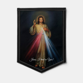 Divine Mercy Image - Jesus, I trust in You!! Pennant