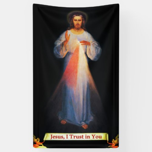 Divine Mercy Jesus Banner 3x5