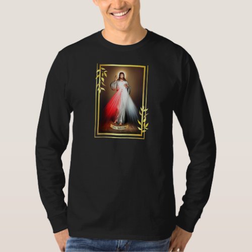 Divine Mercy Jesus Christ Jesus I Trust In You Cat T_Shirt