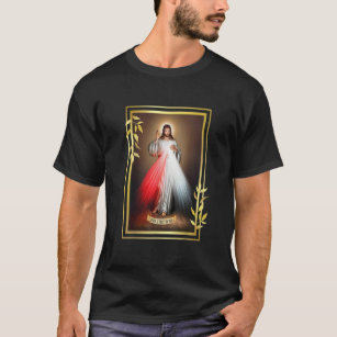 Divine Mercy Jesus Christ Jesus I Trust In You Cat T-Shirt