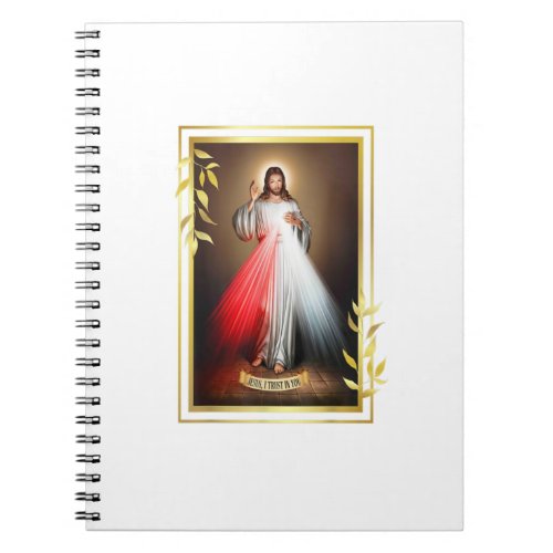 Divine Mercy Jesus Christ Sacred Heart Of Jesus Gi Notebook