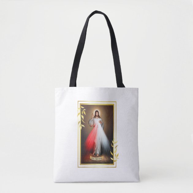 Divine Mercy Jesus Christ Sacred Heart Of Jesus Gi Tote Bag Zazzle