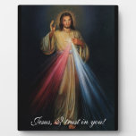 Divine Mercy Jesus I Trust In You! 8x10 With Easel Plaque at Zazzle