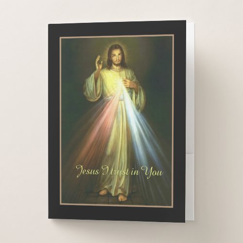 Divine Mercy Jesus I Trust in You Catholic Pocket Folder