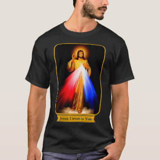 Divine Mercy Jesus I Trust In You Catholic VNeck T-Shirt