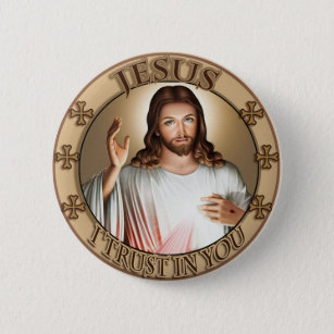 Divine Mercy Jesus I Trust In You Devotional Image Button