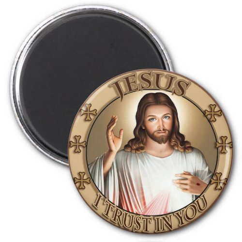 Divine Mercy Jesus I Trust In You Devotional Image Magnet