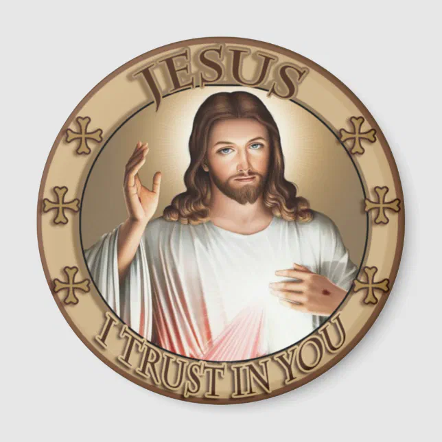 Divine Mercy Jesus I Trust In You Devotional Image Magnet | Zazzle