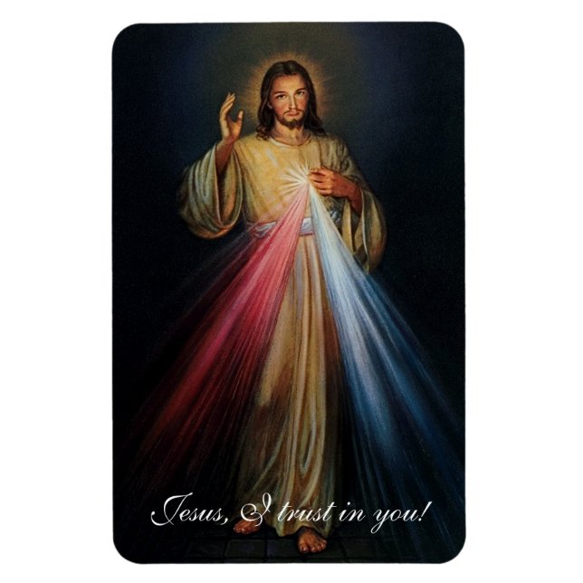 Divine Mercy Jesus I Trust In You! Magnet (Vertical)