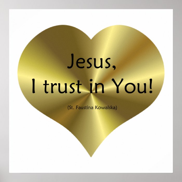 Divine Mercy   Jesus I trust in You  Poster 
