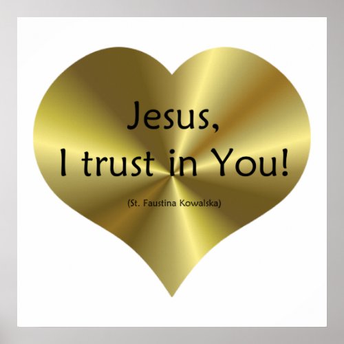Divine Mercy _ Jesus I trust in You  Poster