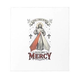 Divine Mercy Jesus I Trust in You Vintage Shirt De Notepad